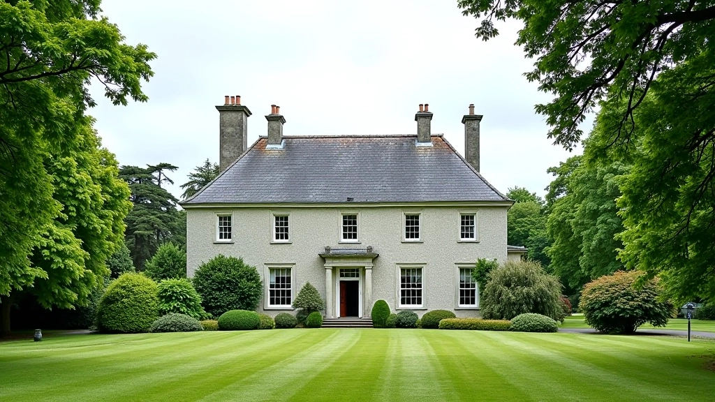 Historic Coole Park estate house exterior showing period architecture and literary heritage significance